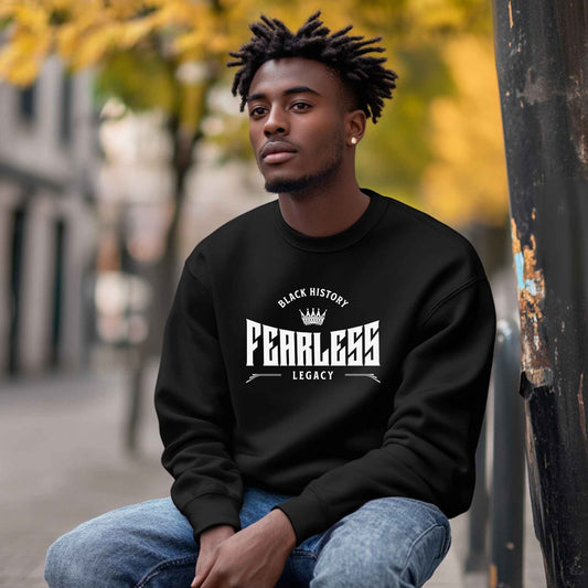 Black History Month Unisex Sweatshirt - FEARLESS LEGACY Design