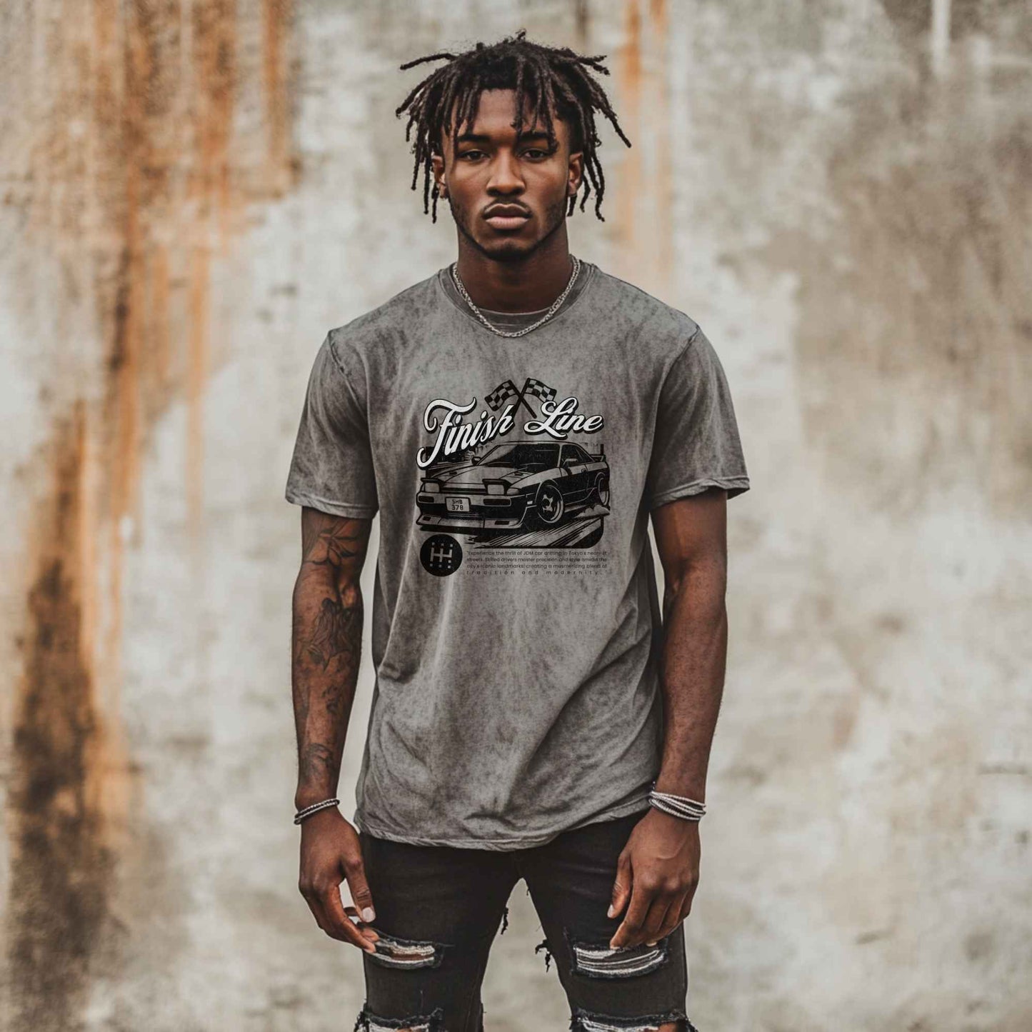 Finish Line - Colortone Tee in Mineral Grey