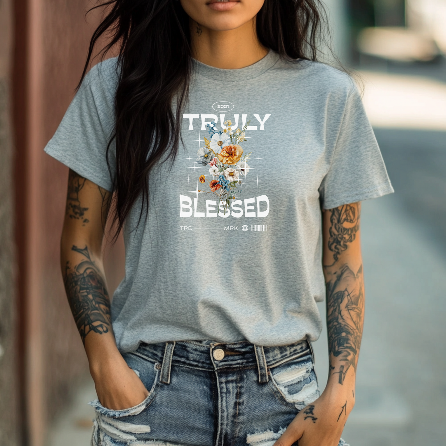 Truly Blessed - Oversized Tee by Bella+Canvas